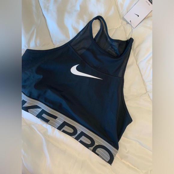 Nike Pro Training Dri Fit Cropped Tank - Picture 1 of 4